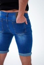 Bermuda de jean con rotura Azul