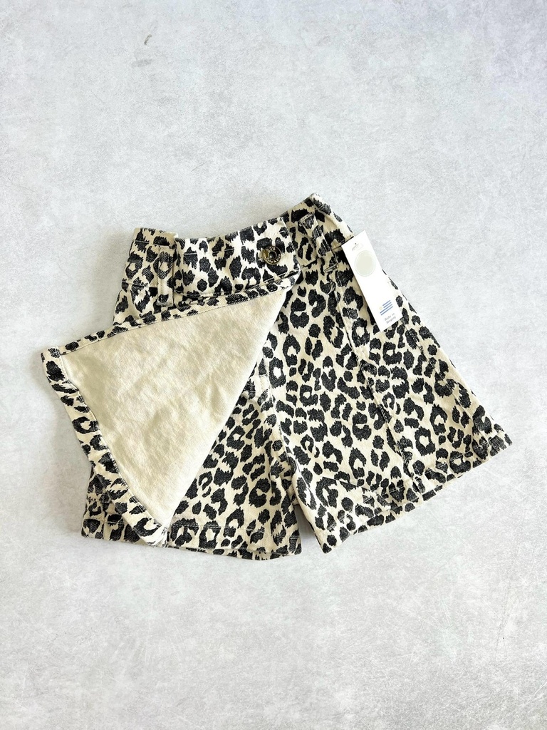 Short pollera cargo Animal Print