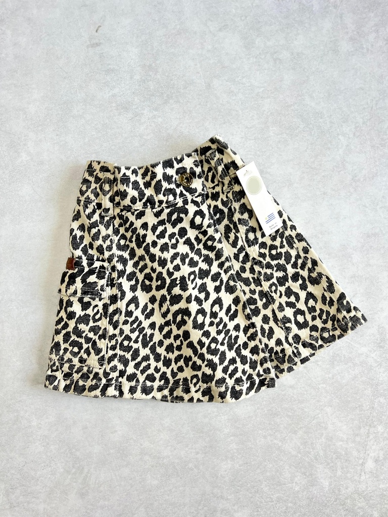 Short pollera cargo Animal Print